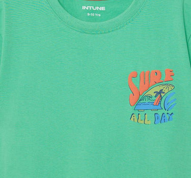 Graphic Print Cotton Round Neck Boys T-Shirt