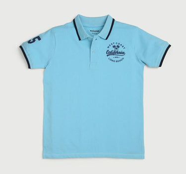 Printed Cotton Polo Boys T-Shirt