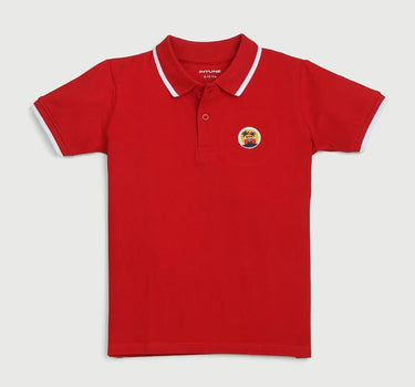 Printed Cotton Polo Boys T-Shirt