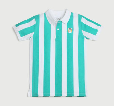 Stripes Cotton Polo Boys T-Shirt