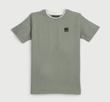 Structured Blended Fabric Round Neck Boys T-Shirt