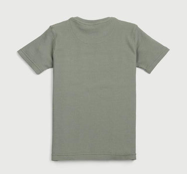 Structured Blended Fabric Round Neck Boys T-Shirt