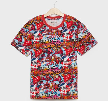 Printed Cotton Round Neck Boys T-Shirt