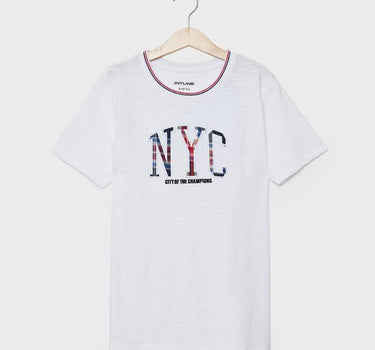 Embroidered Cotton Round Neck Boys T-Shirt