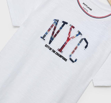 Embroidered Cotton Round Neck Boys T-Shirt