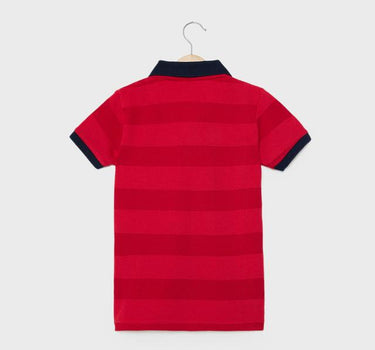 Structured Cotton Blend Polo Boys T-Shirt