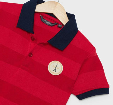 Structured Cotton Blend Polo Boys T-Shirt