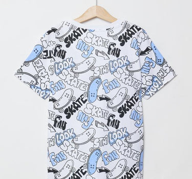 Printed Cotton Round Neck Boys T-Shirt