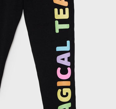 Printed Cotton Blend Regular Fit Girls Leggings