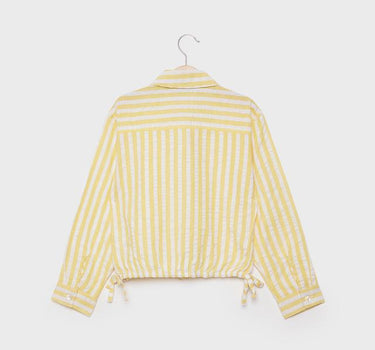 Stripes Cotton Collared Girls Shirt