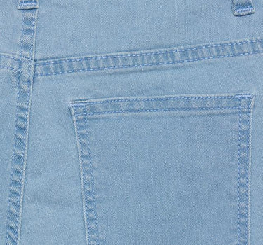 Solid Denim Regular Fit Girls Shorts