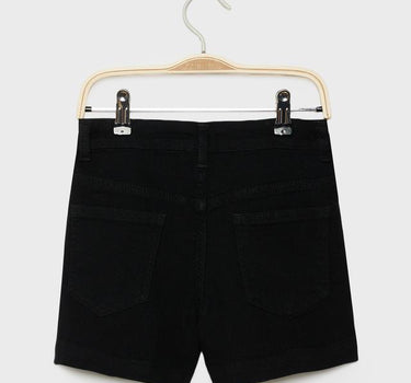 Solid Denim Regular Fit Girls Shorts