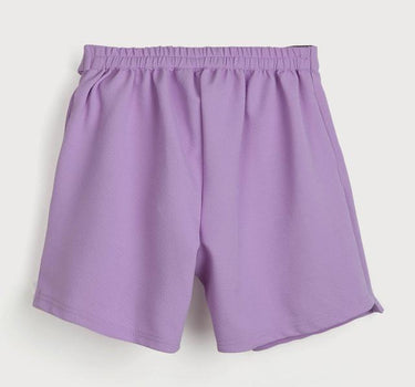 Solid Polyester Regular Fit Girls Skorts