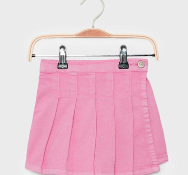 Solid Denim Regular Fit Girls Skirt