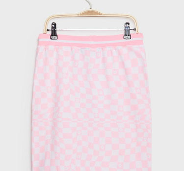 Checks Cotton Regular Fit Girls Skirt