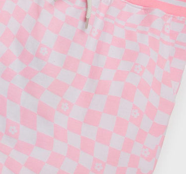 Checks Cotton Regular Fit Girls Skirt