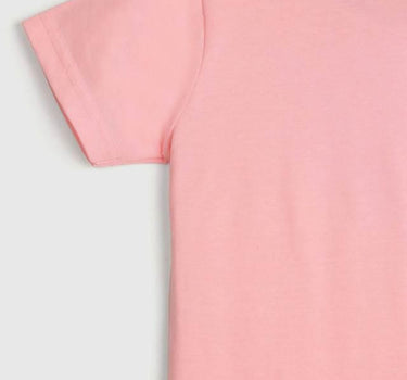 Graphic Print Cotton Round Neck Girls T-Shirt