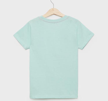 Printed Cotton Round Neck Girls T-Shirt