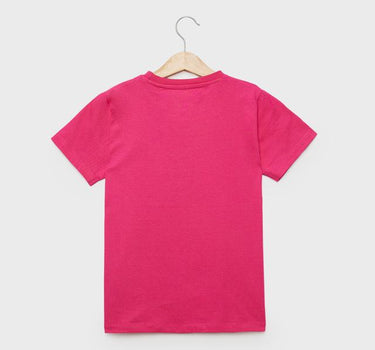 Printed Cotton Round Neck Girls T-Shirt