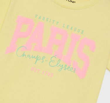 Printed Cotton Round Neck Girls T-Shirt