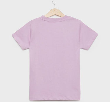 Printed Cotton Round Neck Girls T-Shirt