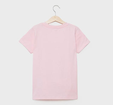 Printed Cotton Round Neck Girls T-Shirt