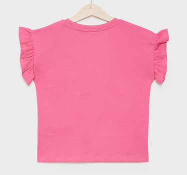 Embroidered Cotton Round Neck Girls T-Shirt