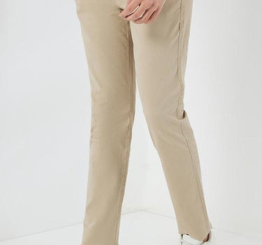 Solid Cotton Regular Fit Men's Chinos