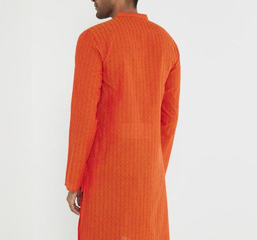 Dobby Cotton Collared Men's Festive Wear Kurta