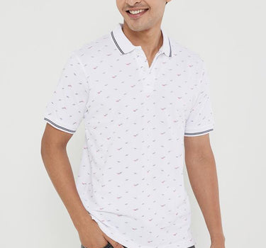 Printed Cotton Polo Men's T-Shirt