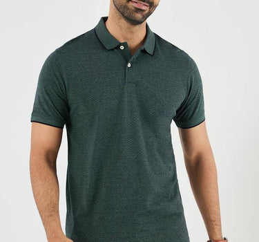 Structured Cotton Blend Polo Men's T-Shirt