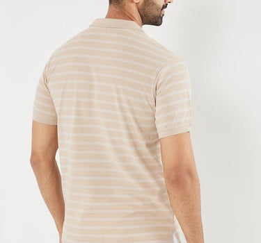 Stripes Cotton Blend Polo Men's T-Shirt