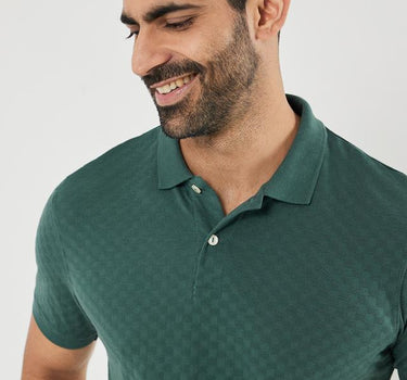 Structured Cotton Blend Polo Men's T-Shirt