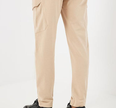 Structured Cotton Blend Regular Fit Men's Cargos