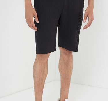 Structured Cotton Blend Elastic And Drawstring Men's Shorts