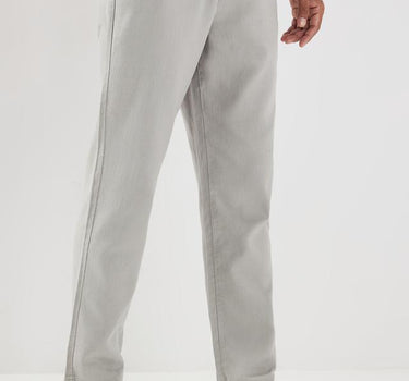 Solid Cotton Relaxed Fit Men's Trousers