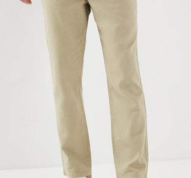 Solid Cotton Relaxed Fit Men's Trousers