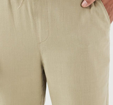 Solid Cotton Relaxed Fit Men's Trousers