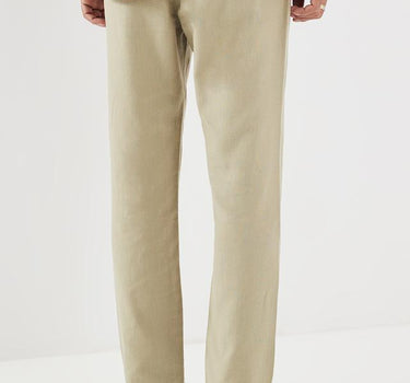 Solid Cotton Relaxed Fit Men's Trousers