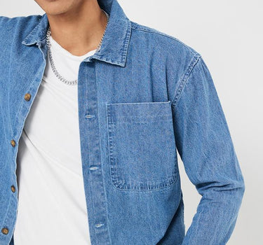 Solid Cotton Regular Fit Men's Jacket