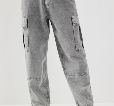 Solid Cotton Tapered Fit Men's Jeans