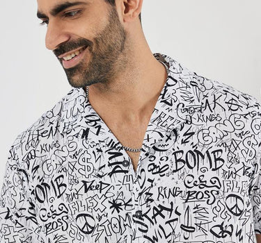 Printed Viscose Regular Fit Men's Casual Shirt