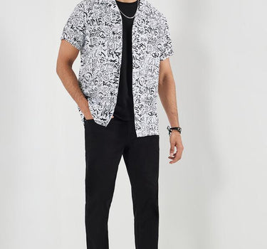 Printed Viscose Regular Fit Men's Casual Shirt