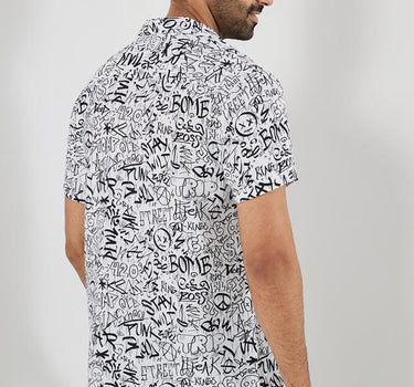 Printed Viscose Regular Fit Men's Casual Shirt