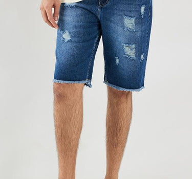 Solid Cotton Relaxed Fit Men's Shorts