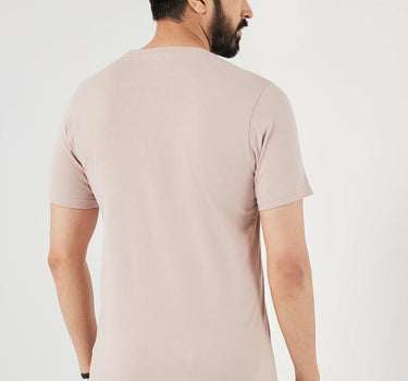 Solid Cotton Round Neck Men's T-Shirt