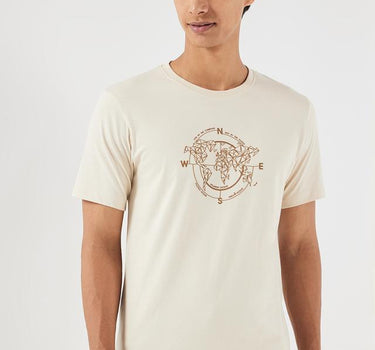 Printed Cotton Round Neck Men's T-Shirt