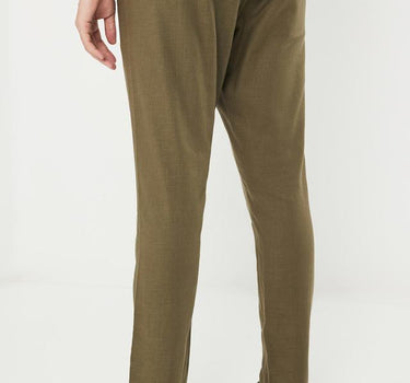Textured Cotton Regular Fit Men's Trousers