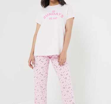 Printed Full Length Cotton Women's Pyjamas