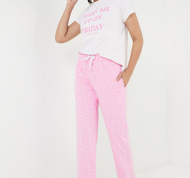 Printed Full Length Cotton Women's Pyjamas